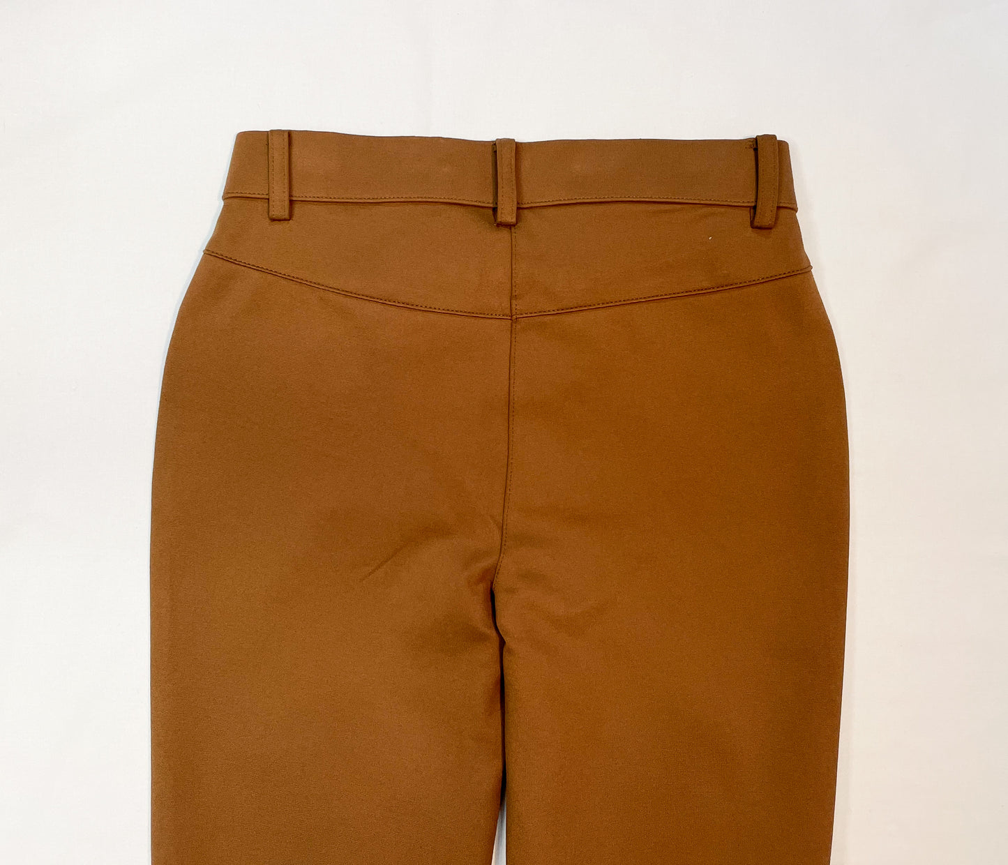 Light Brown Jersey Flared Trousers