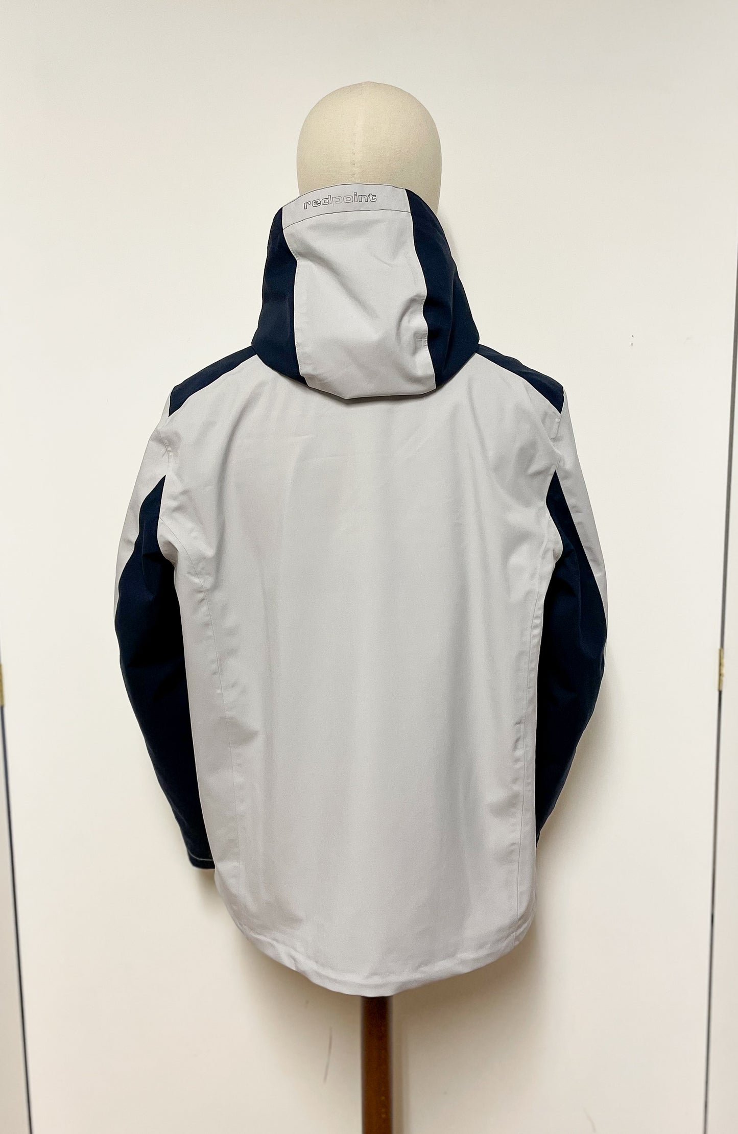 Silver Grey and Navy Waterproof Coat
