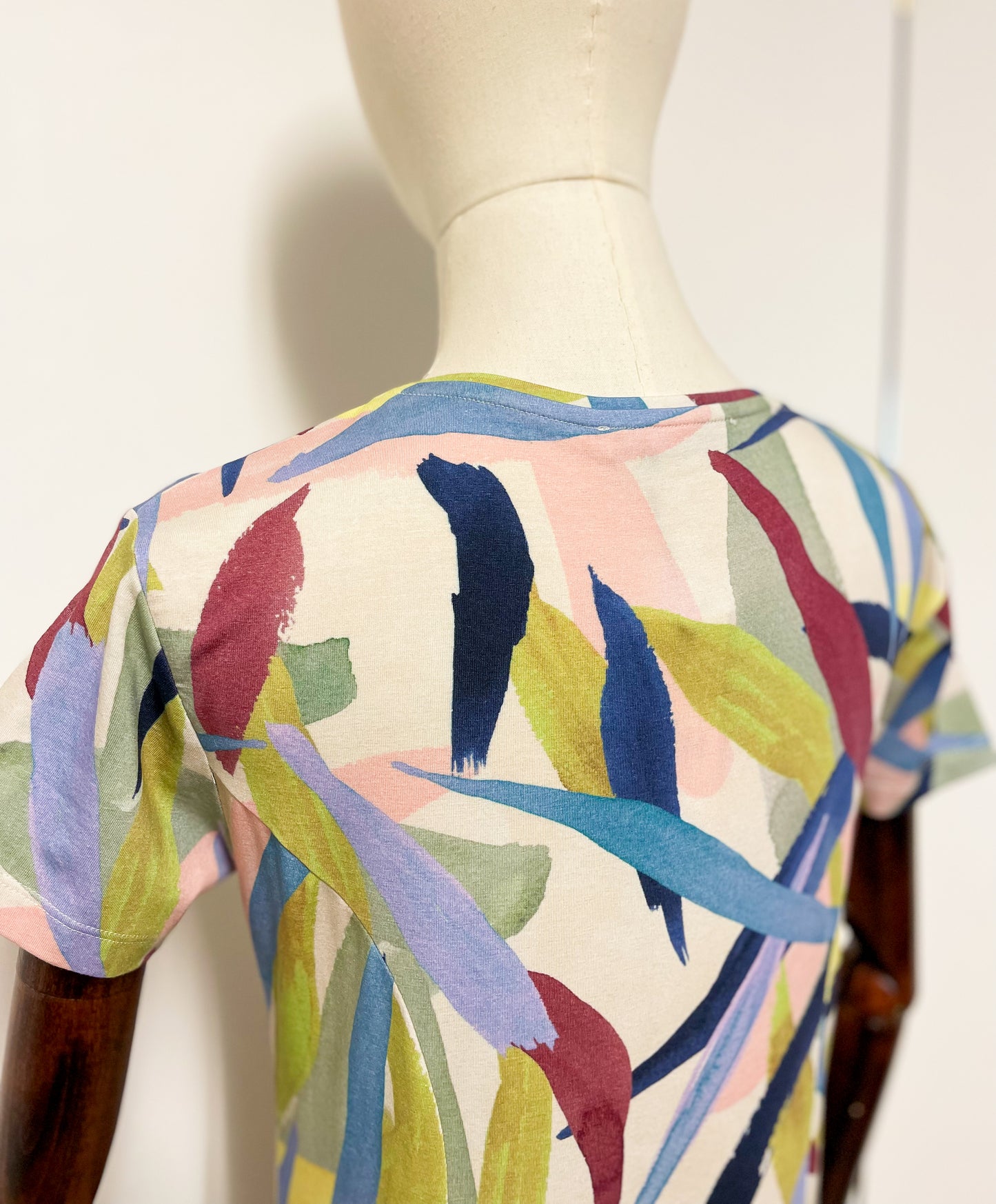 Abstract Printed Midi Dress