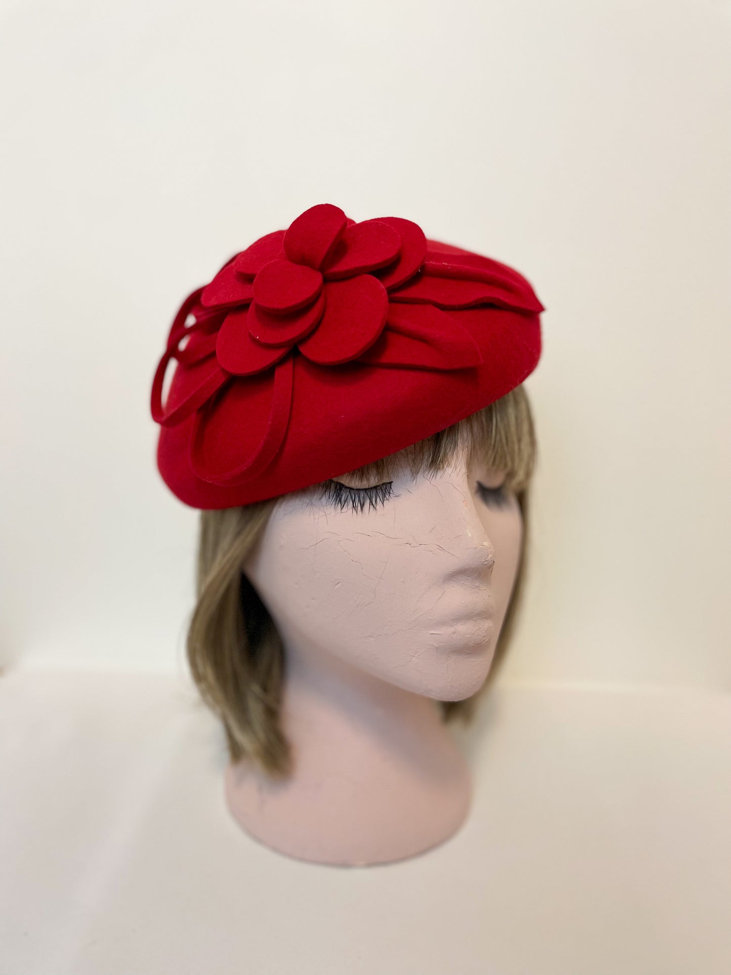 Red Flower Pillbox