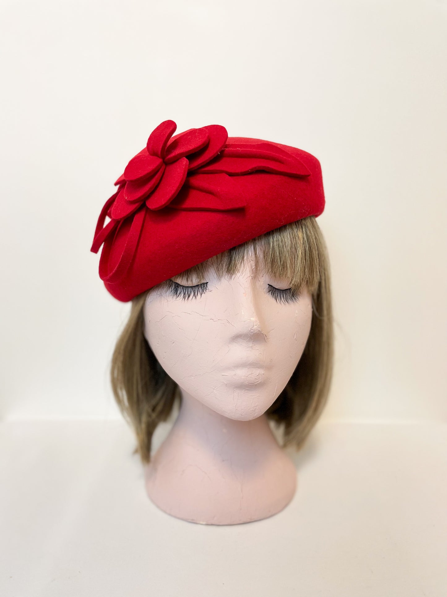 Red Flower Pillbox