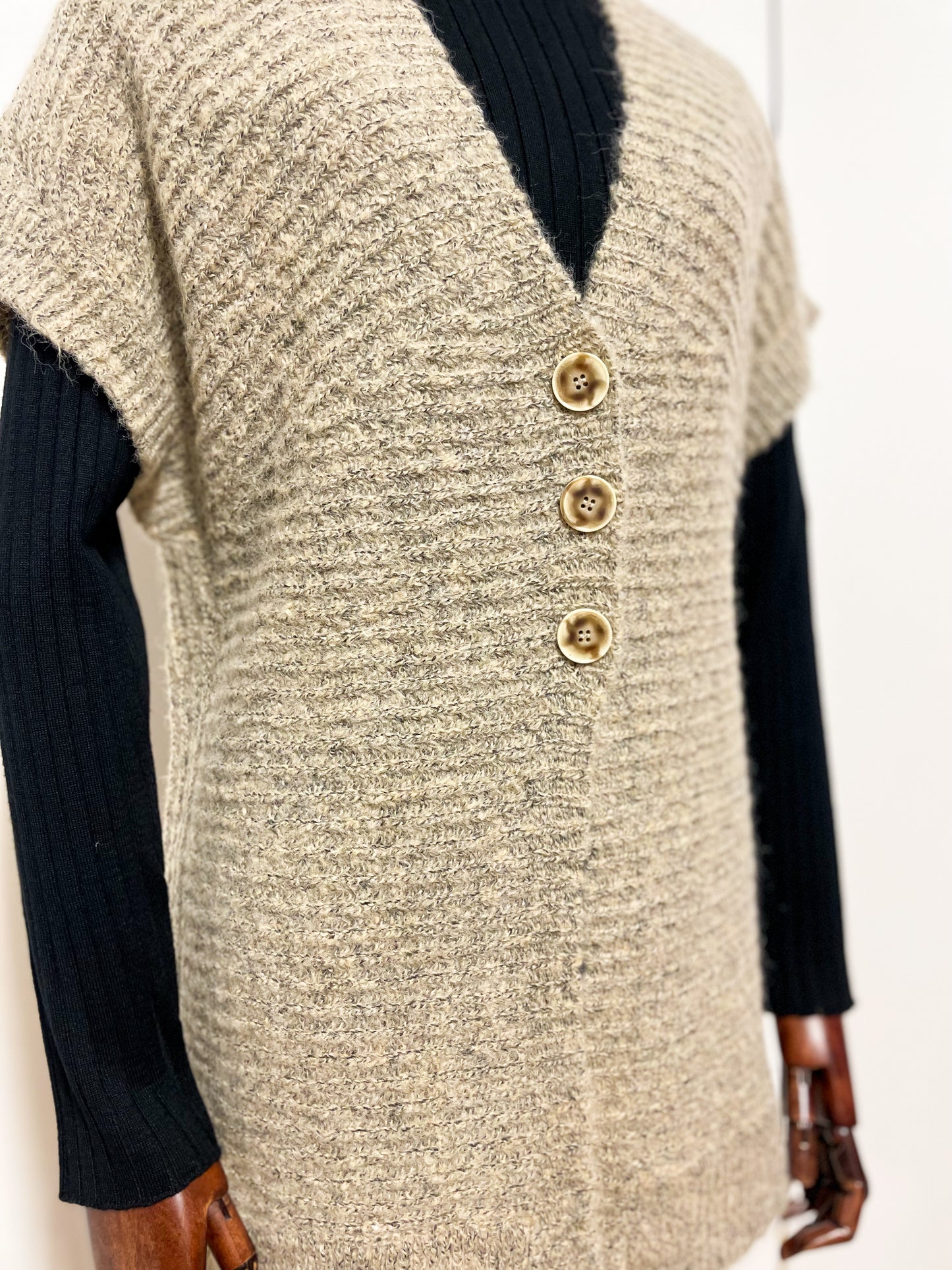 Oatmeal Knitted Cardigan