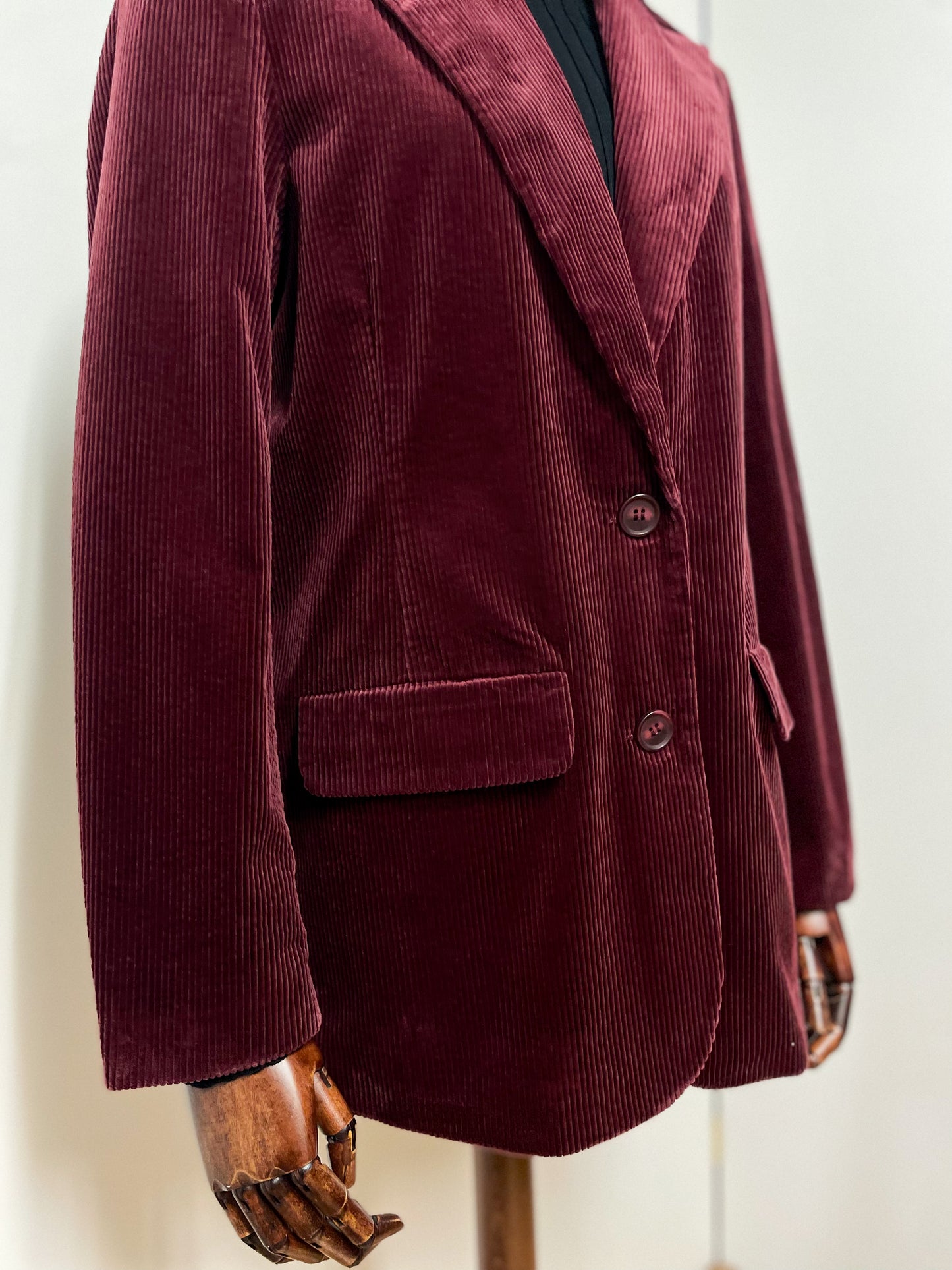 Corduroy Wine Blazer