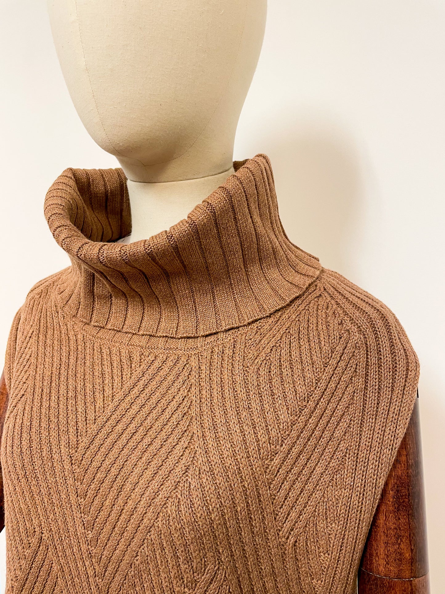 Brown Knitted Vest
