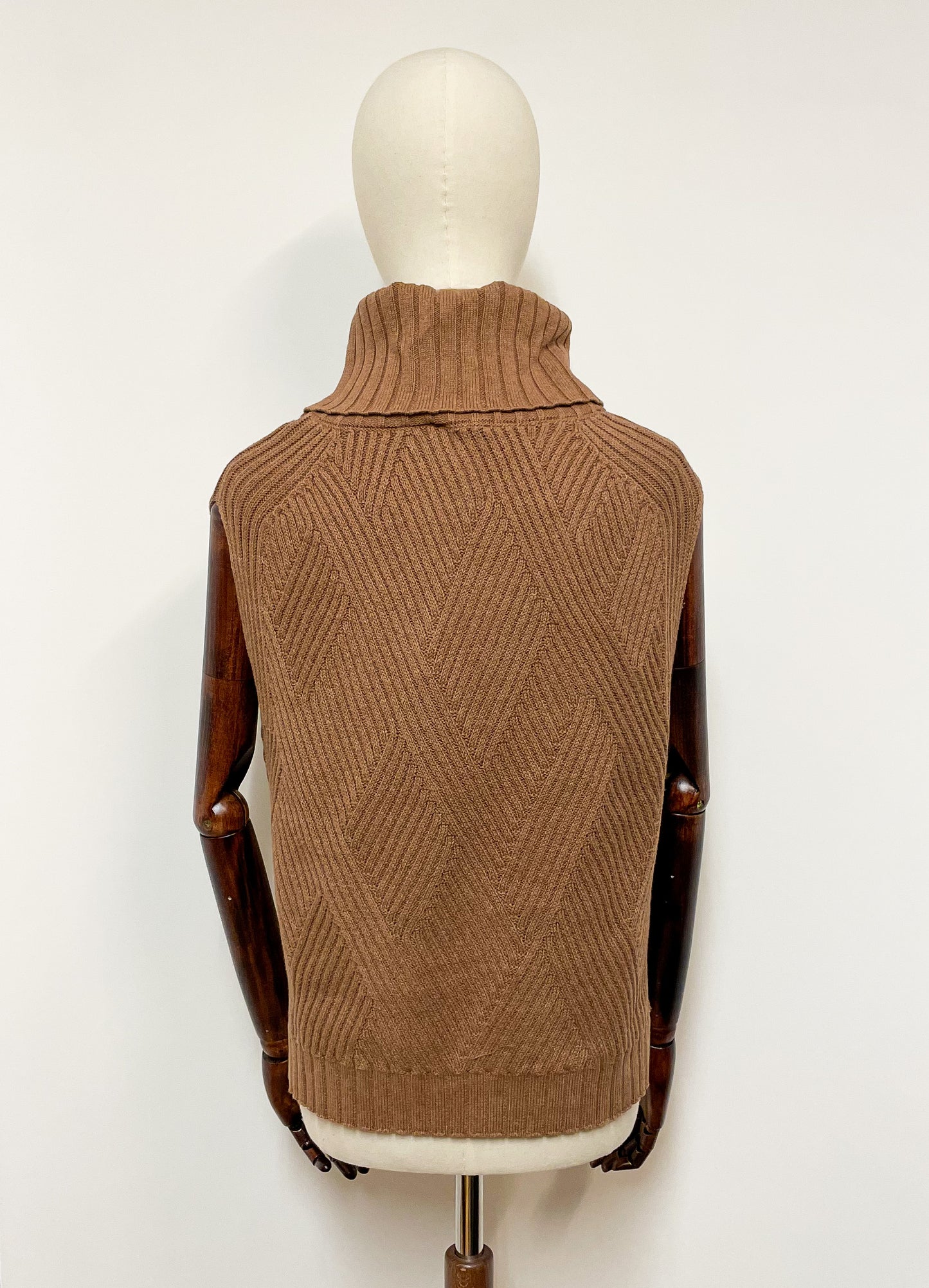 Brown Knitted Vest
