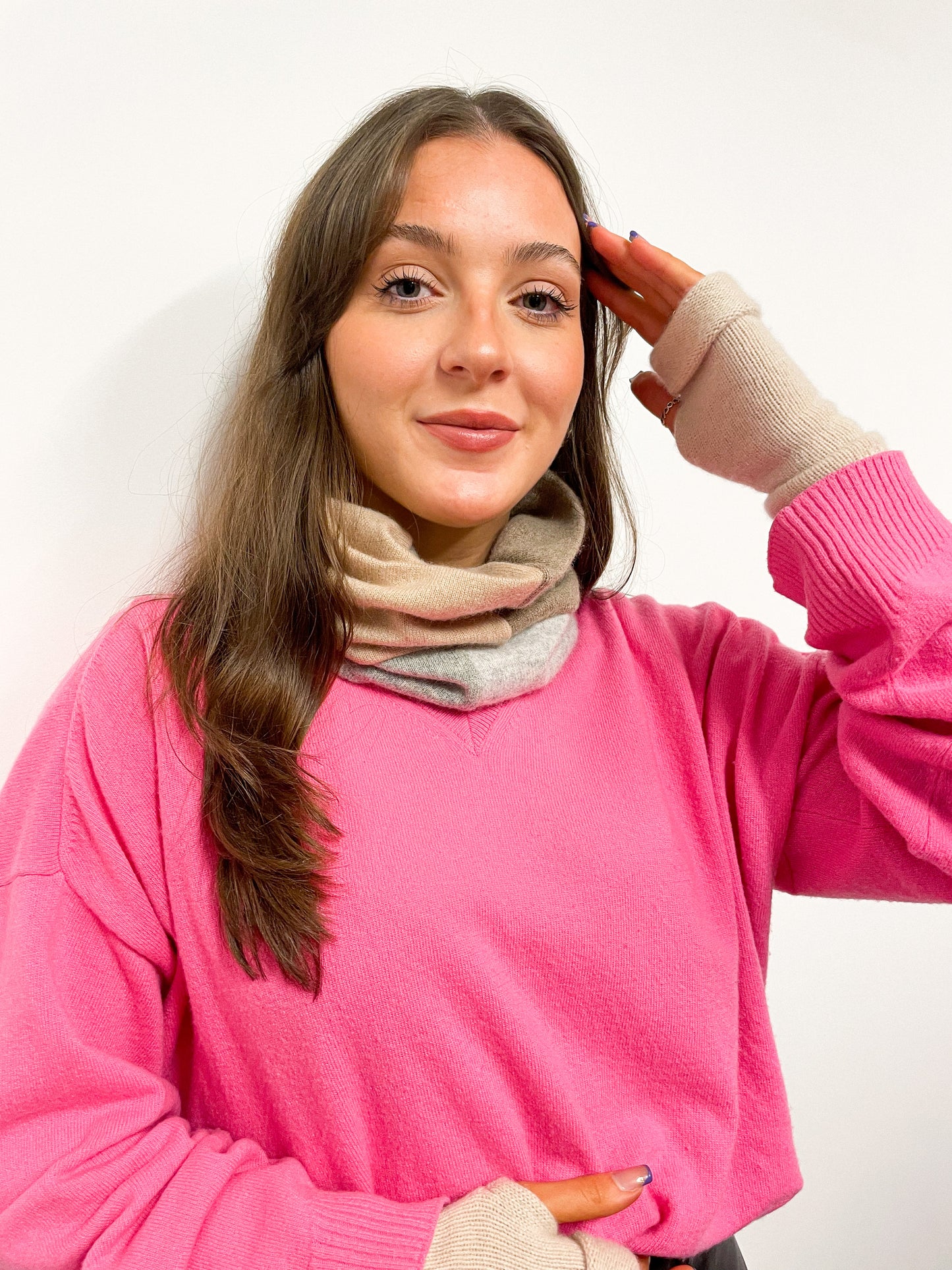 Cashmere Patchwork Neck Warmer