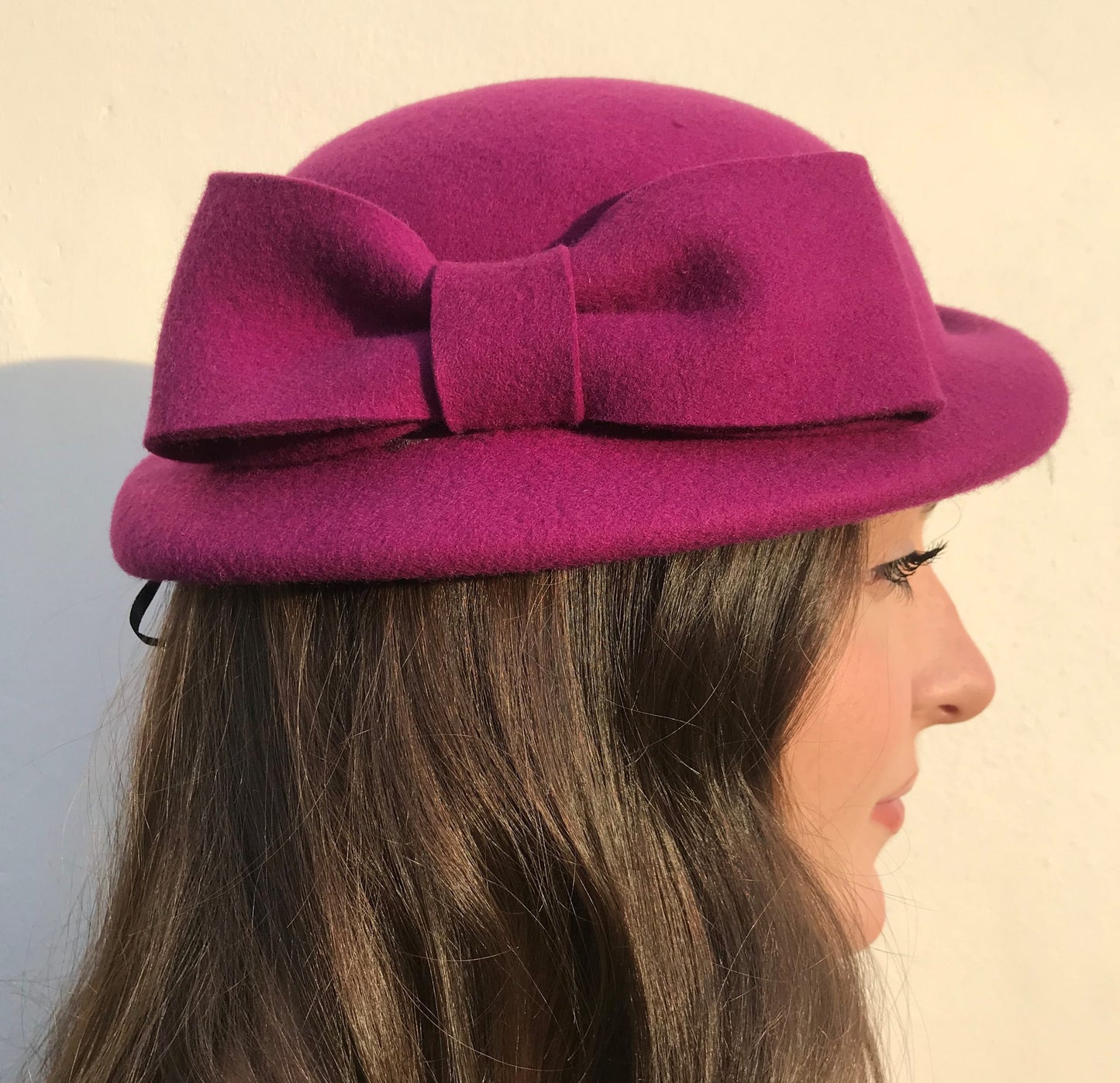 Magenta Pillbox Hat