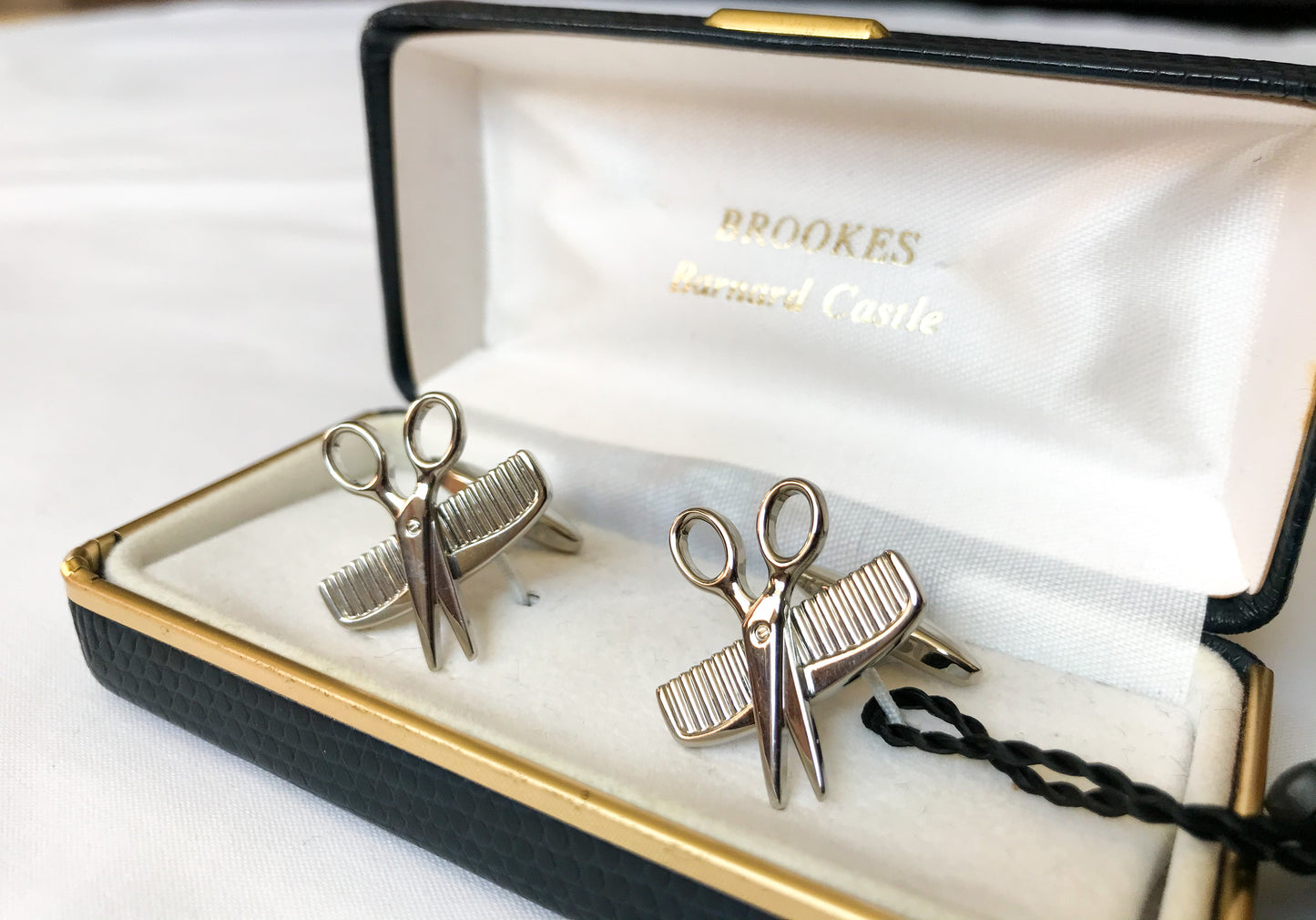 Scissors and Comb Cufflinks