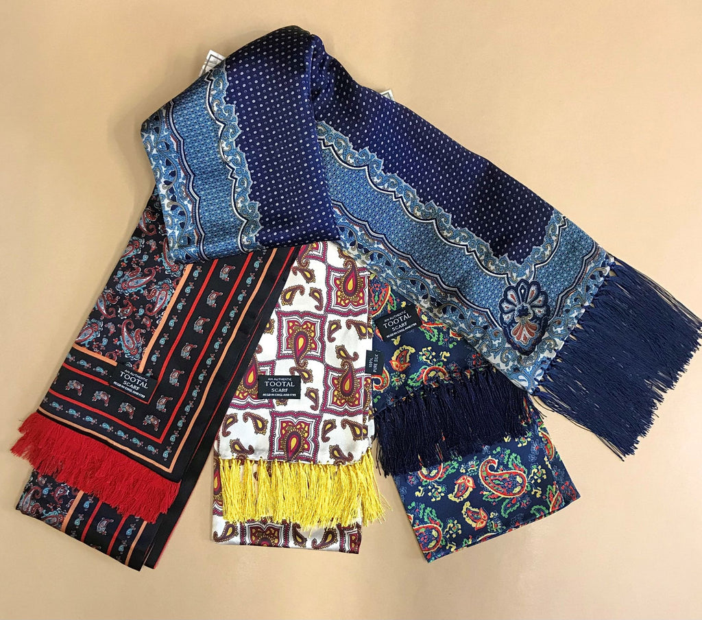 Tootal silk scarves