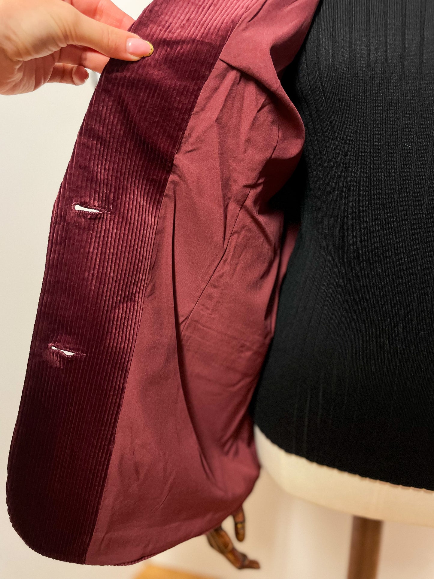 Corduroy Wine Blazer