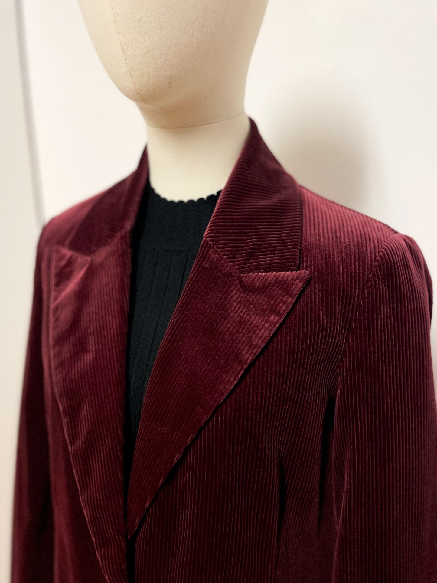 Corduroy Wine Blazer