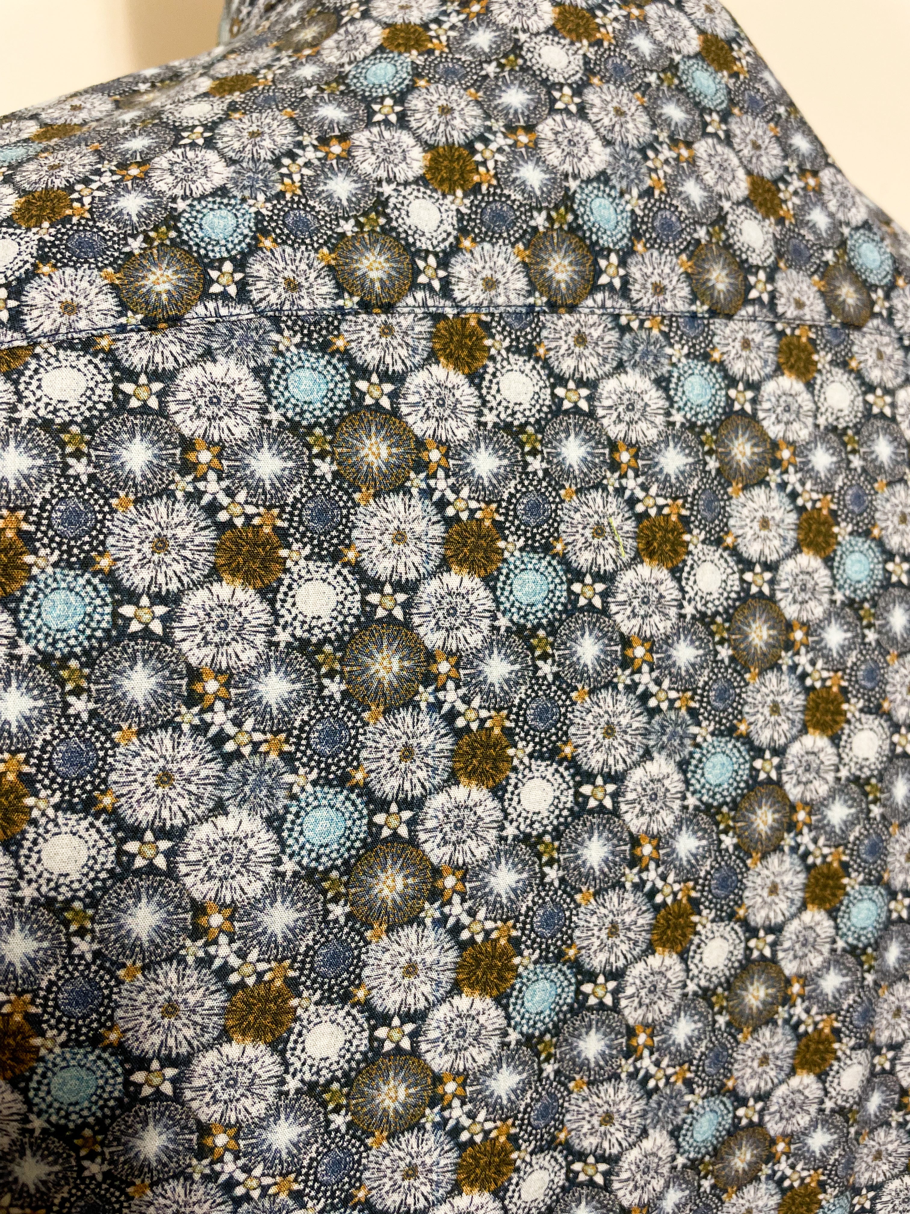 Blue Dandelion Print Shirt