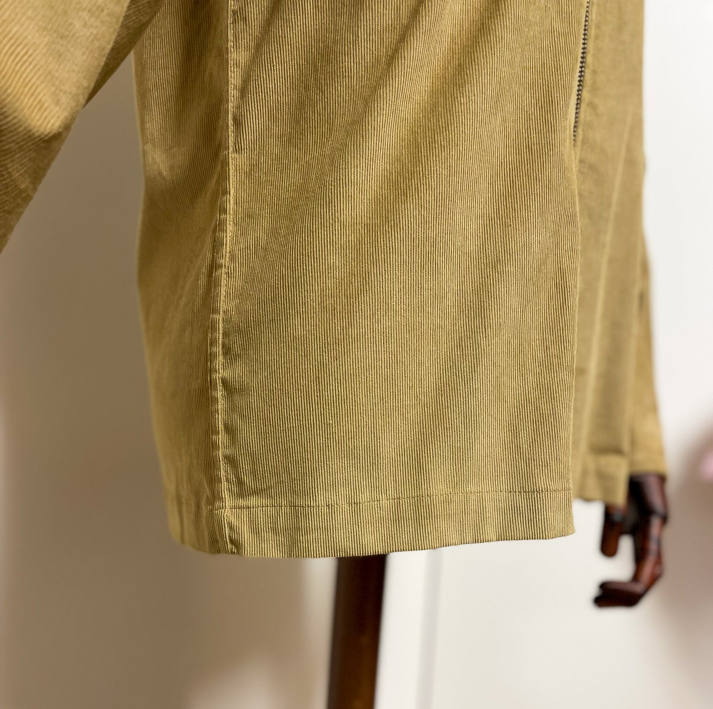 Camel Corduory Zip Jacket