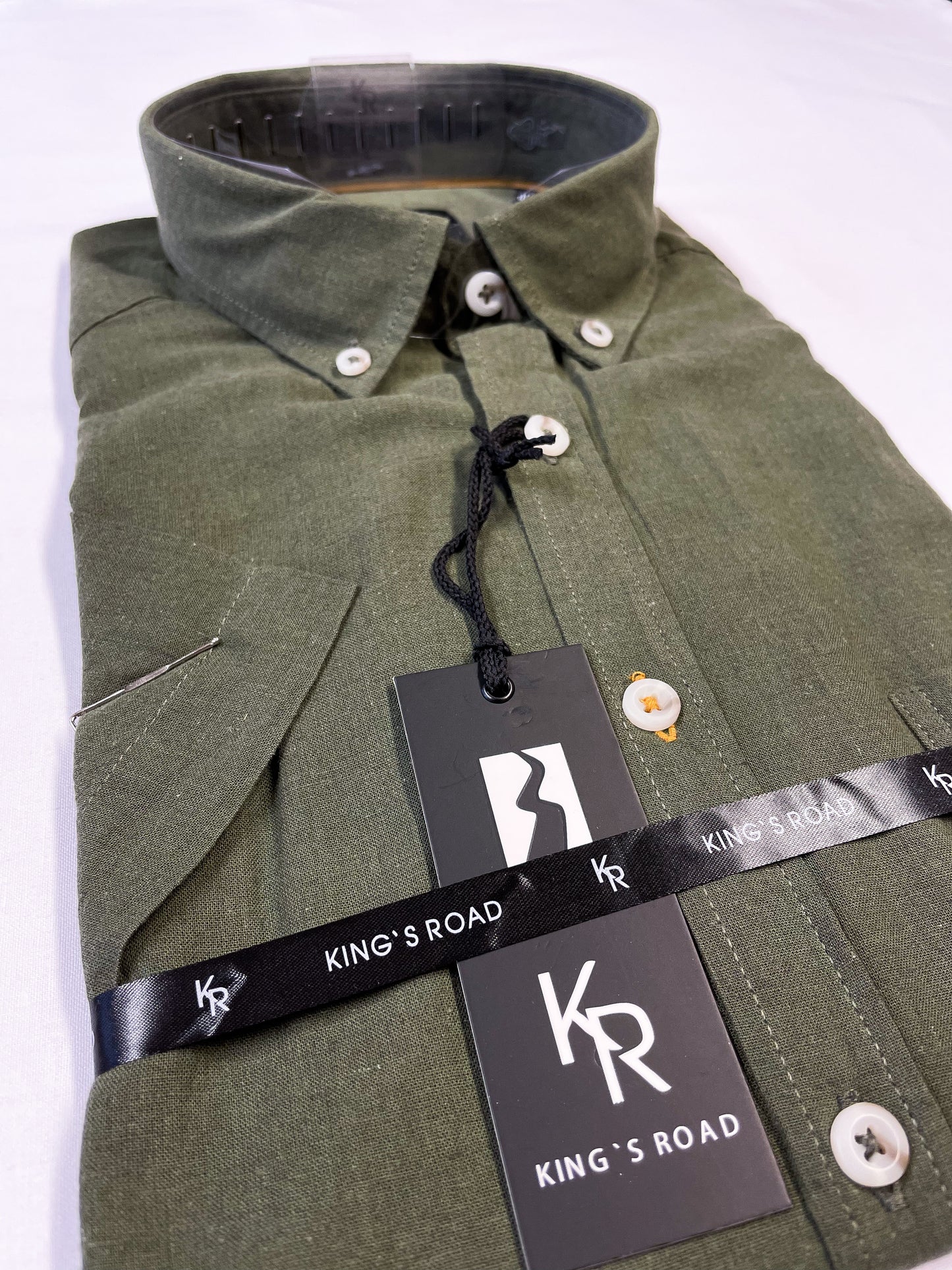 Olive Green Short Sleeve Shirt