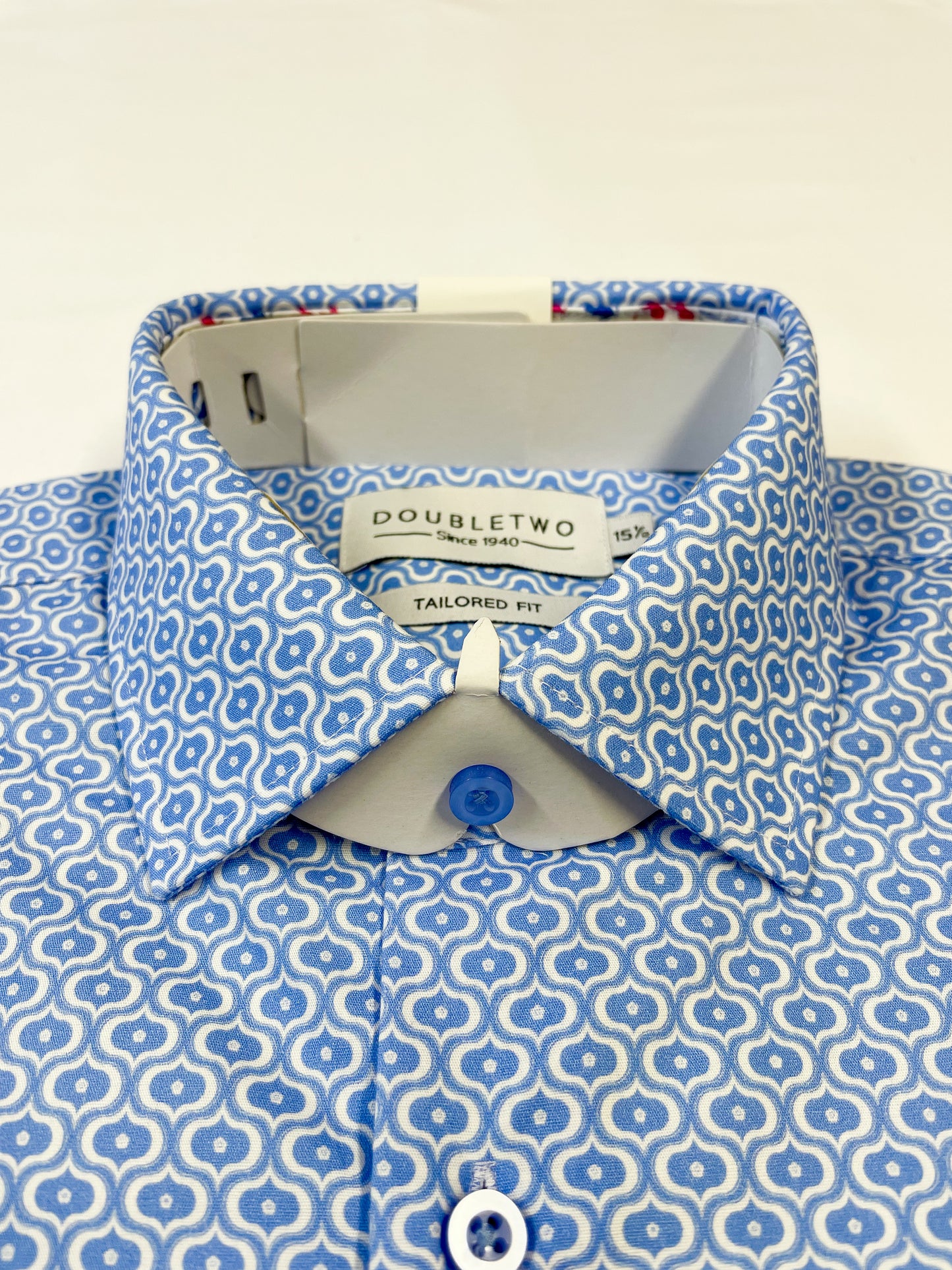 Light Blue Ogee Print Shirt