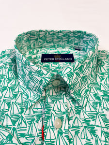 Jade Green Boat Short Sleeve Shirt