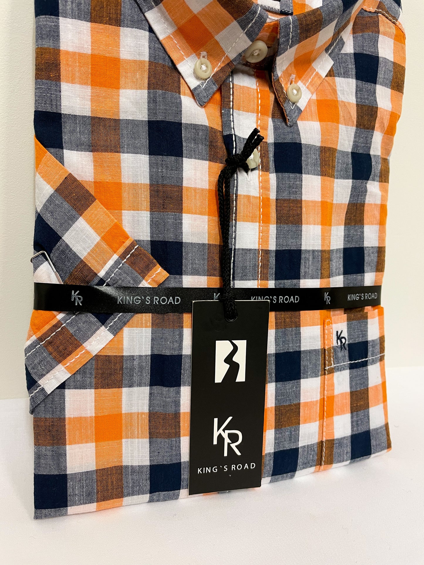 Orange Checked Shirt