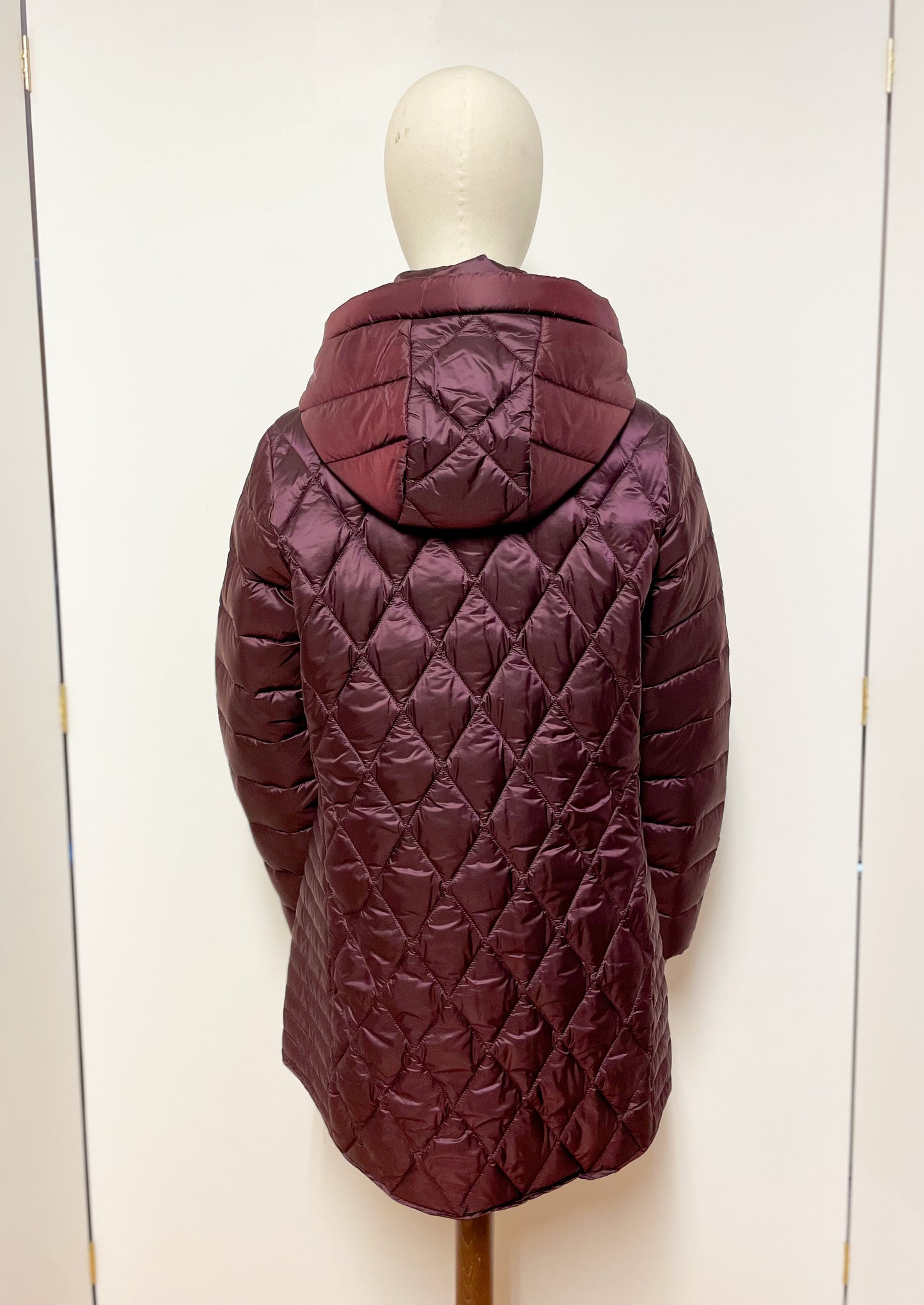 Burgundy Down Filled Coat