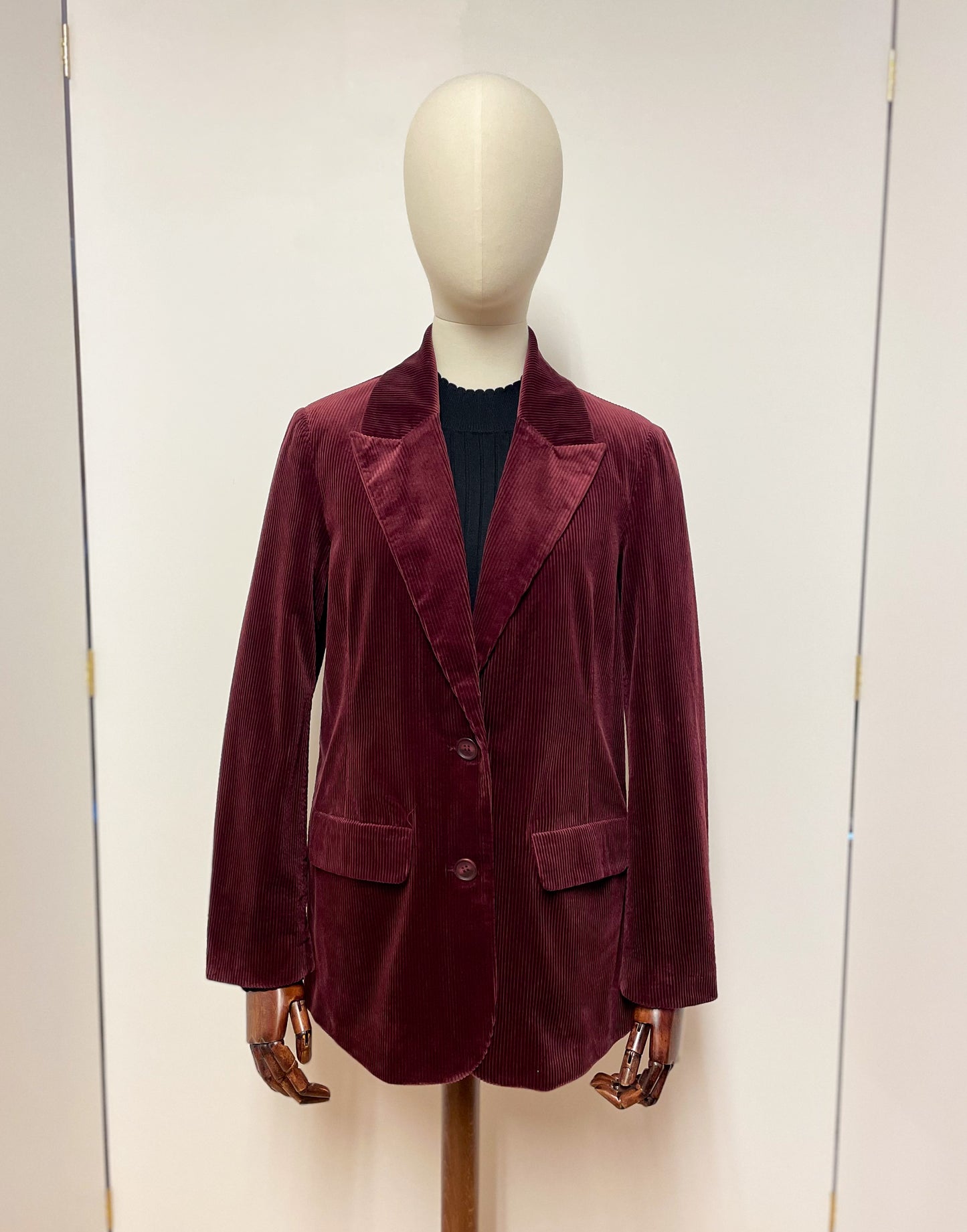 Corduroy Wine Blazer