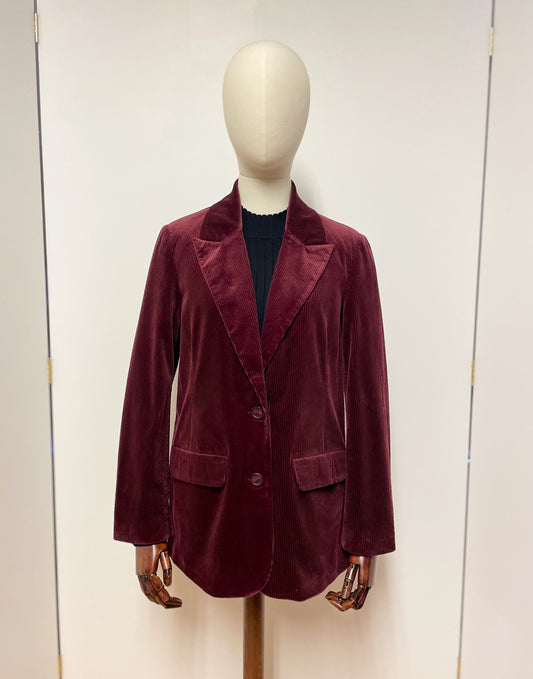 Corduroy Wine Blazer