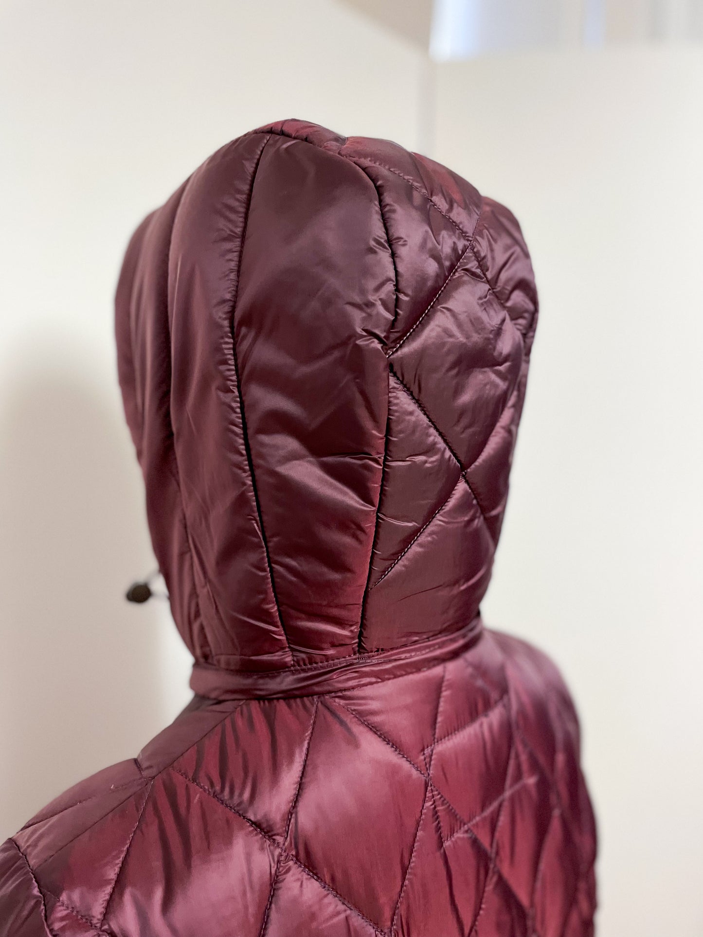 Burgundy Down Filled Coat