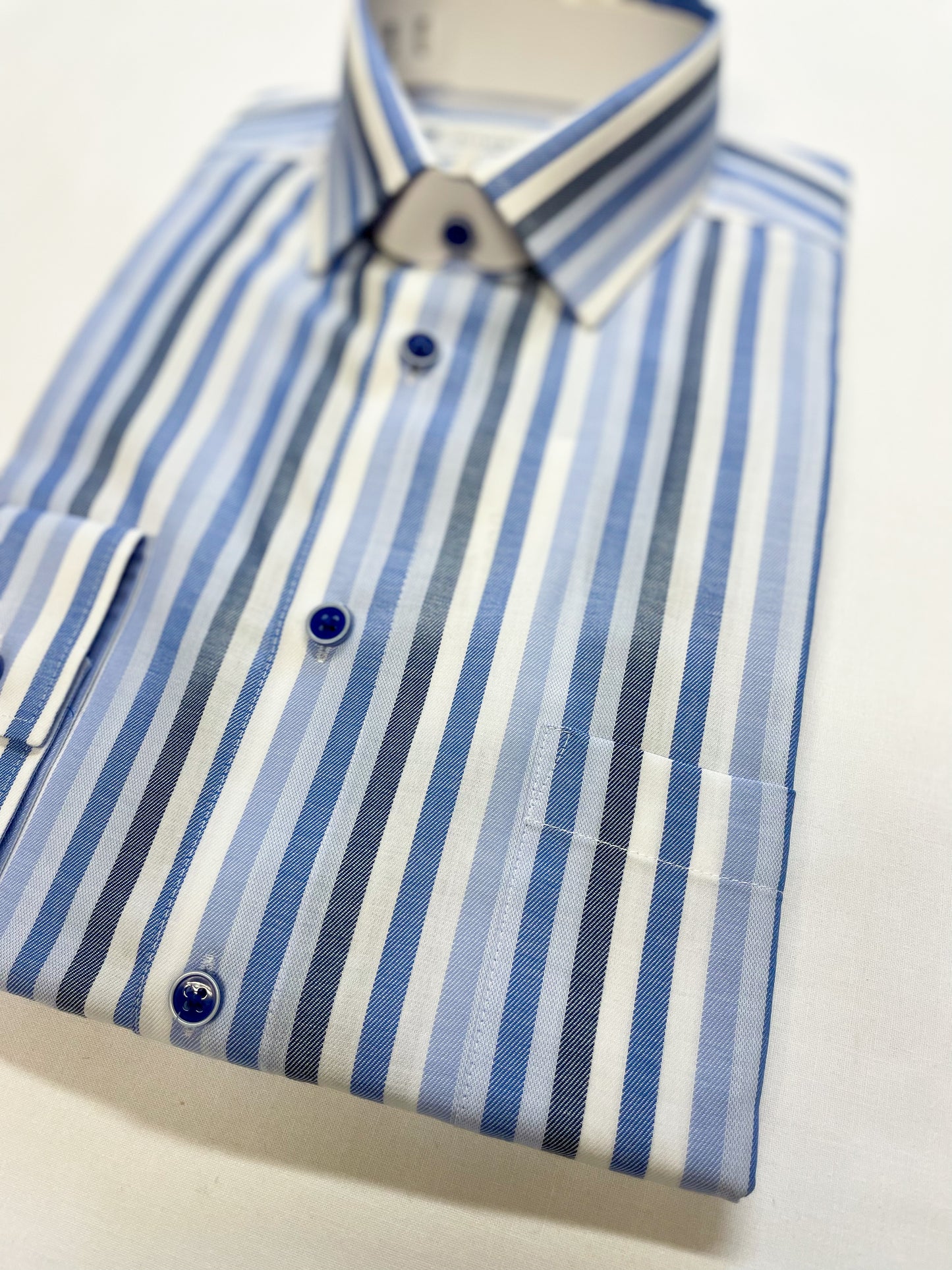 Blue Stripe Long Sleeve Shirt
