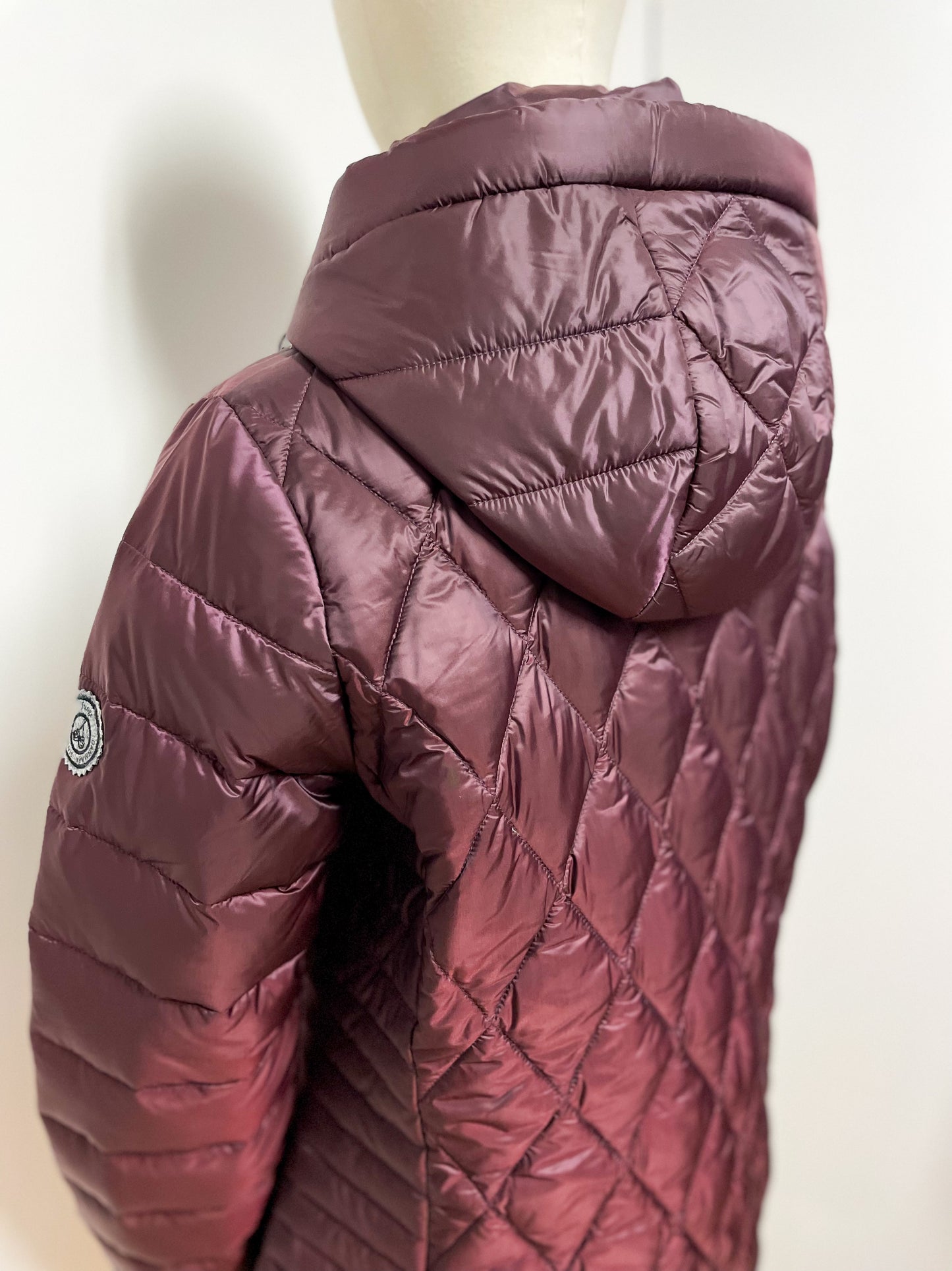 Burgundy Down Filled Coat