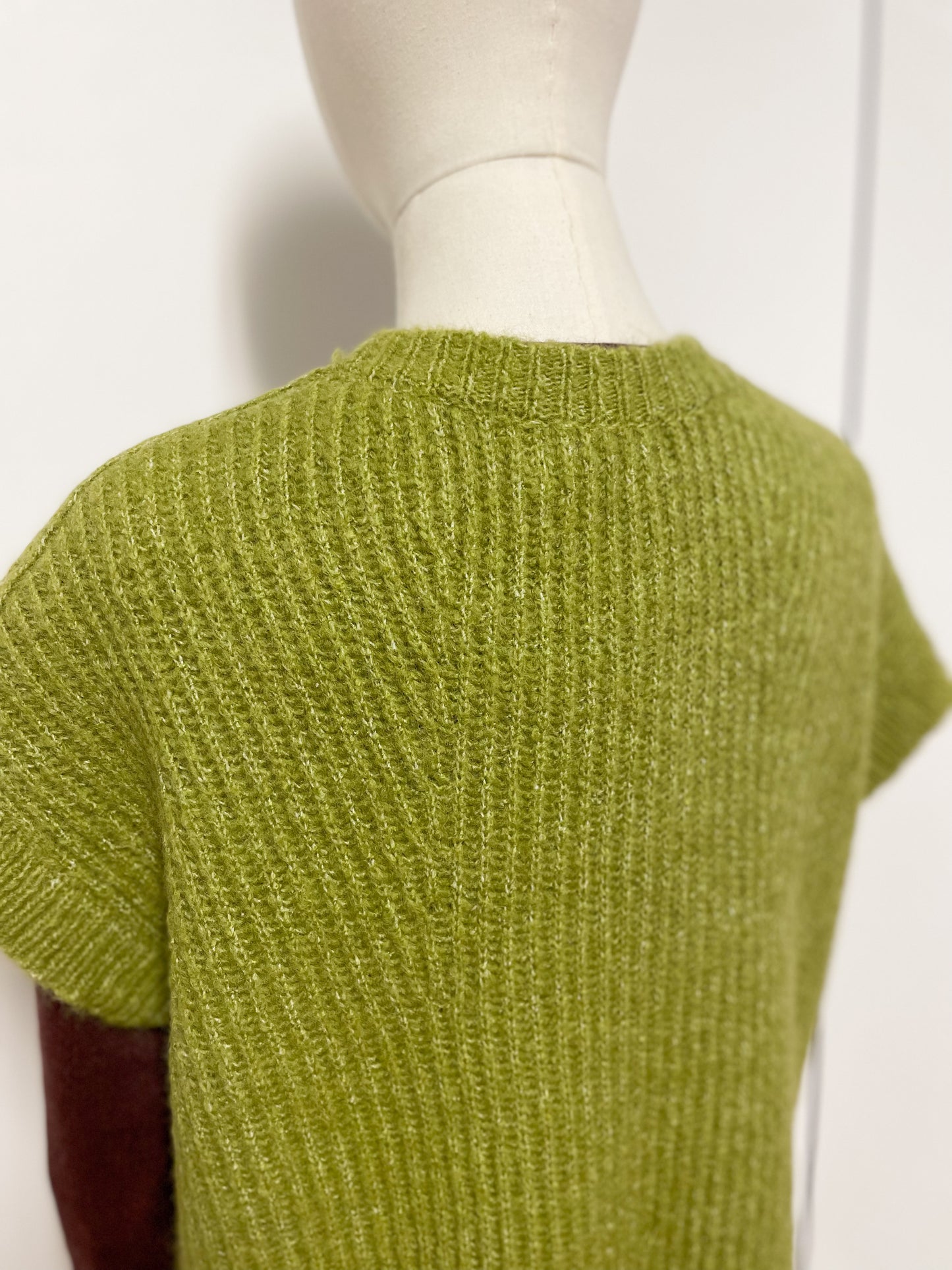 Chartreuse Knitted Cardigan