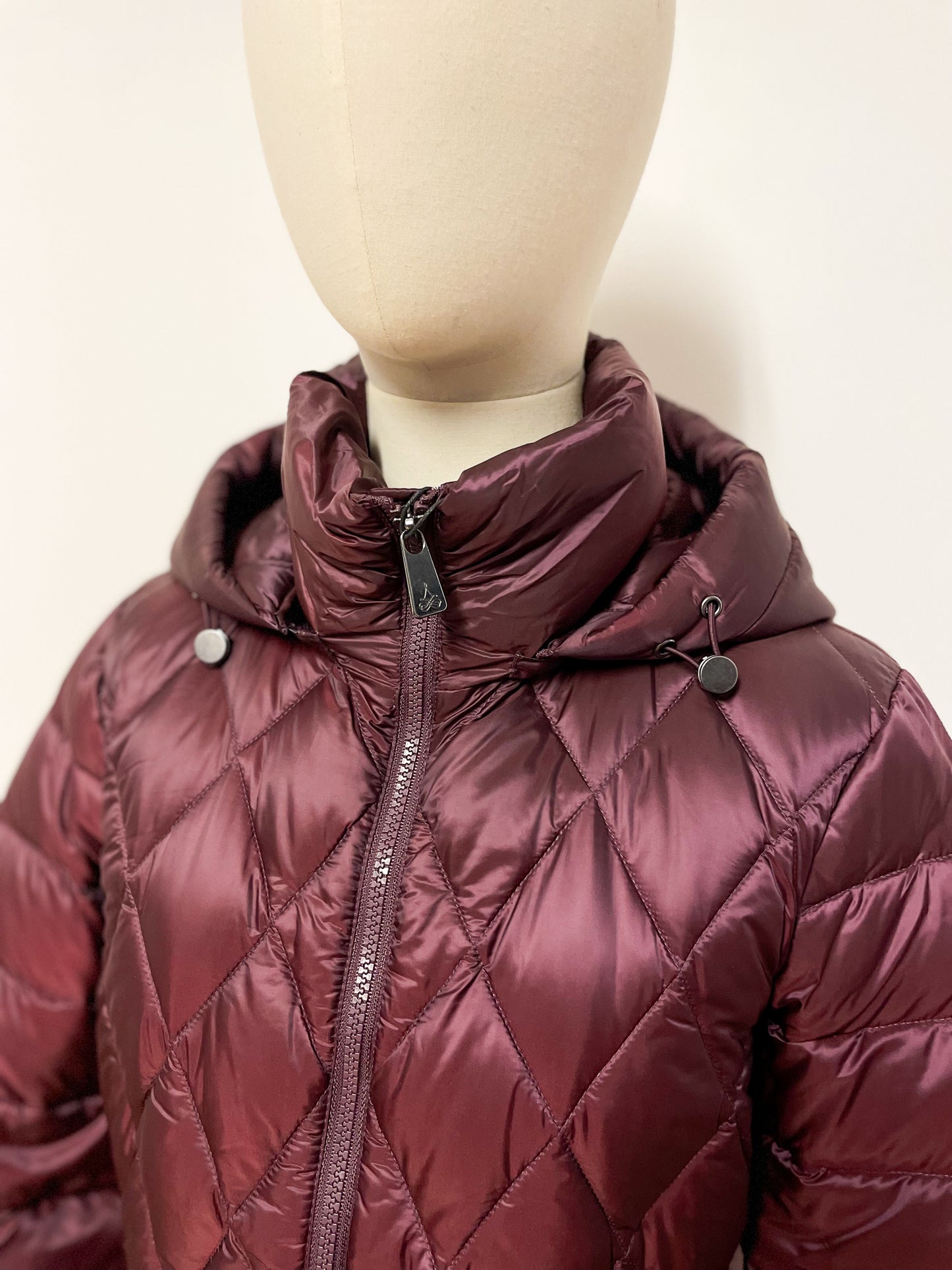 Burgundy Down Filled Coat