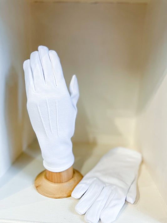 White Cotton Gloves