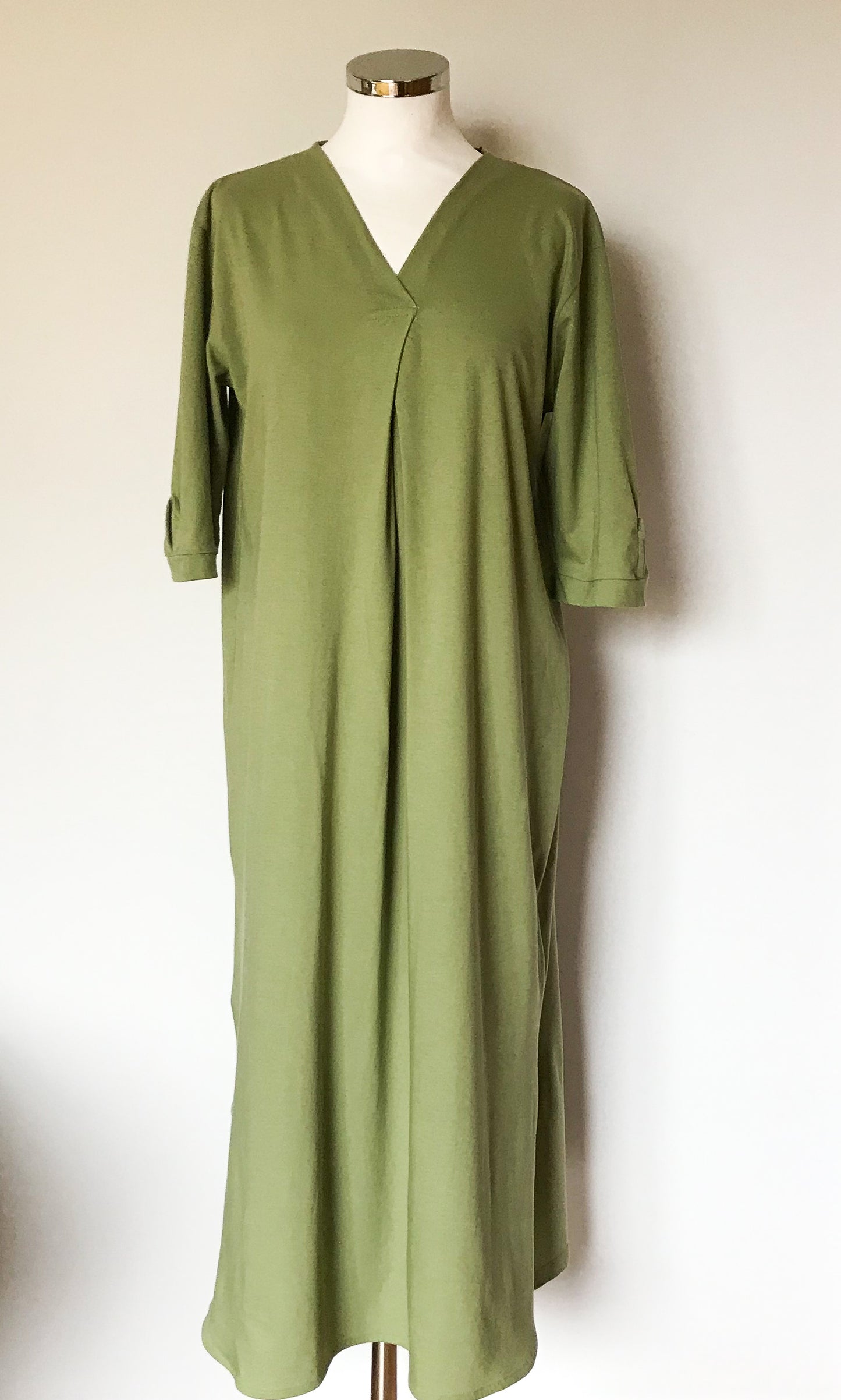 Oil Green Midi Dress